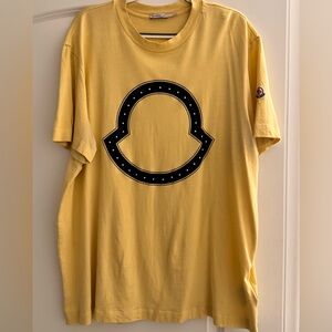 Moncler Yellow T-Shirt for Men